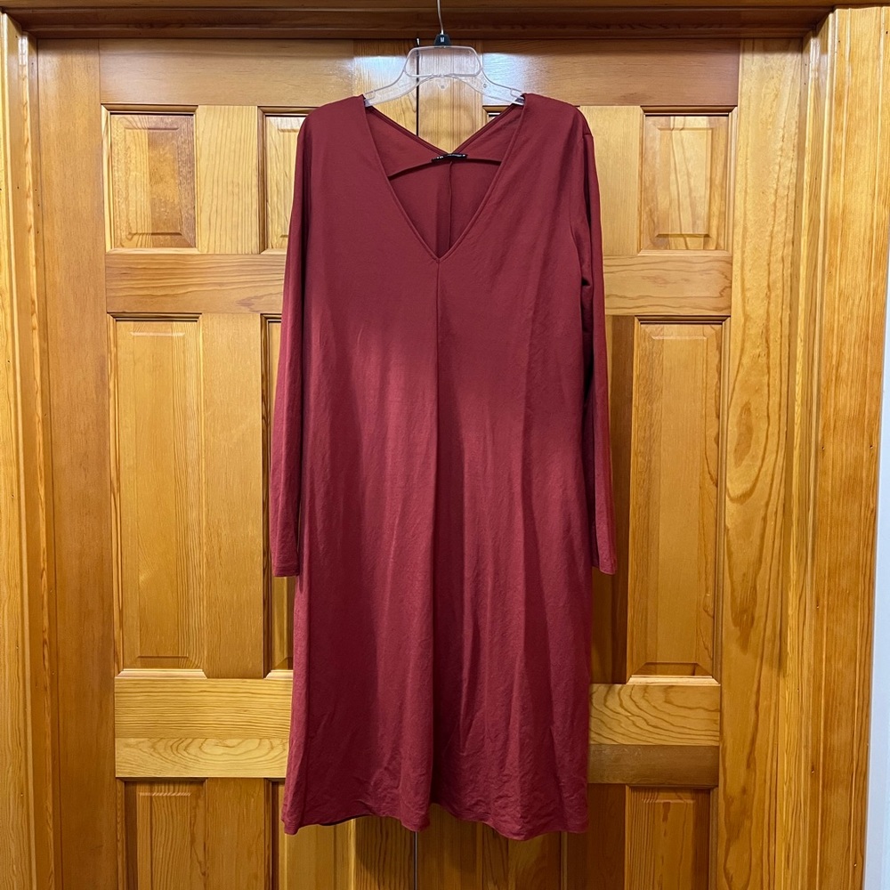 ZARA long sleeve midi dress